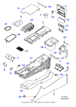 T2H23897AAP - Jaguar Armrest lid