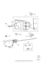 BPX700010 - Land Rover Latch-fuel filler latch