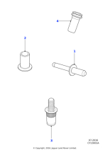 C2P23806 - Jaguar Nut rivet