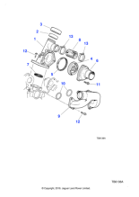 AJ85885 - Jaguar Outlet pipe