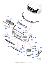 J9C4963 - Jaguar Bracket - Bumper Mounting