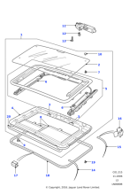 EFP100241 - Land Rover Frame-front sunroof lower