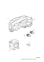 LNC4315AC - Jaguar Analogue clock