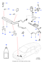 C2D18059 - Jaguar Power steering hose