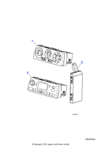 C2S33671 - Jaguar Air conditioning control panel