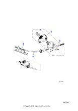 575047J - Jaguar Wiper rack tube