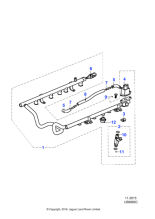 AJ89718 - Jaguar Fuel rail