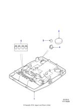 C2D48955PVJ - Jaguar Roof console