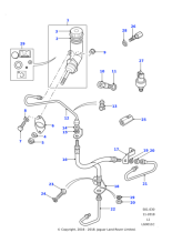 550732 - Land Rover Master cylinder clutch