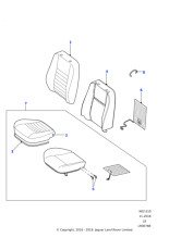 HBA501260RPI - Land Rover Cover - Front Seat Back