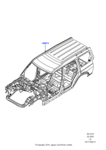 AAC780090 - Land Rover Bodyshell - Primed - Less Closures