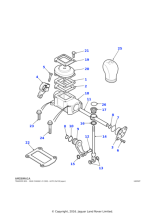 FRC8561 - Land Rover Plate-gear lever retention