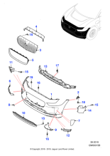 T4N23303 - Jaguar Air duct/cover support bracket