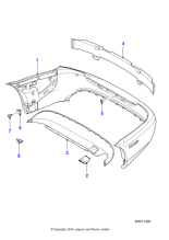 C2S48498XXX - Jaguar Bumper cover