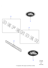 LR058431 - Land Rover Name Plate