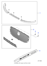 C2D26936 - Jaguar Radiator grille kit
