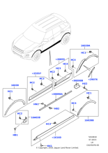 LR033637 - Land Rover Moulding - Door Outside