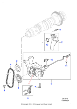 JDE36986 - Jaguar Oil and vacuum pump assembly