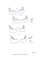 XR828885 - Jaguar Splash guard