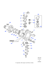 FTC861 - Land Rover Bearing-front/rear axle hub