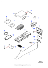 T4N16076QLG - Jaguar Armrest lid