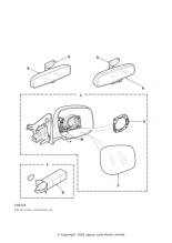 BTR8008 - Land Rover Mirror assembly-electric control exterior