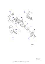 NNE3947BA - Jaguar Heater hose