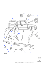 DFK500200PMA - Land Rover Flare-rear wheelarch