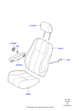 LR019845 - Land Rover Cover - Front Seat Cushion