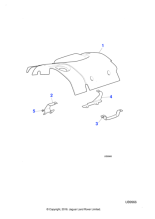 C2C33821 - Jaguar Engine cover bracket