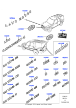 LR018249 - Land Rover Name Plate