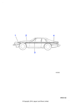 BCC4625 - Jaguar Tonneau coachline