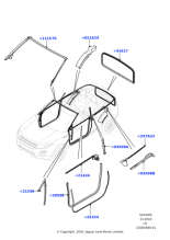 LR069258 - Land Rover Seal - Windscreen
