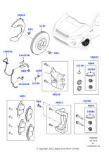 LR115018 - Land Rover Wire - Brake Pad Wear Warning