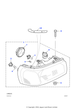 XCH100140 - Land Rover Seal-headlamp