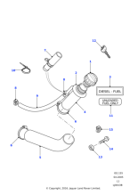 NTC7349 - Land Rover Label-caution fuel filler