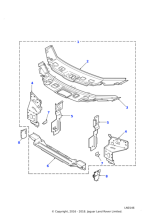 ABG490090 - Land Rover Platform & weld nut assembly-bonnet locking