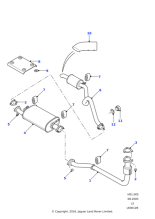 WDE100660 - Land Rover Silencer assembly exhaust system