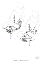 T4N32532 - Jaguar Passenger seat harness