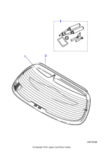 XR814389 - Jaguar Backlight glass seal