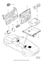 C2D46616 - Jaguar Air conditioning control panel