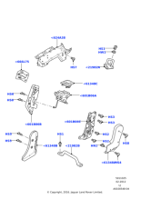 HXT000061VAE - Land Rover Cover - Rear Seat Bracket