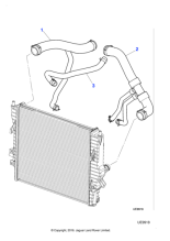 XR849191 - Jaguar Water hose