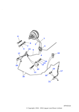 NRC7801 - Land Rover Pipe-brake