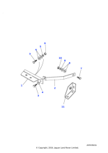 ABU710250 - Land Rover Bar-tie-bent machining