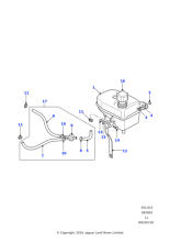 ESR2313 - Land Rover Bracket-expansion tank