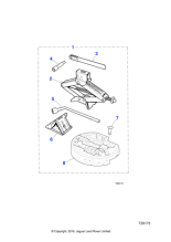 MJA6360AB - Jaguar Car lifting jack