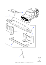 DEB100100 - Land Rover Finisher-bonnet