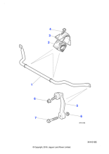 C2D11879 - Jaguar Anti roll bar bracket