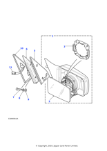 CRW500070 - Land Rover Plate-exterior mirror retaining